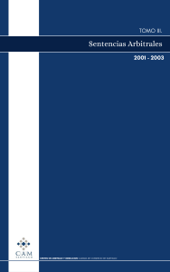 Sentencias Arbitrales – Tomo III (2001-2003).