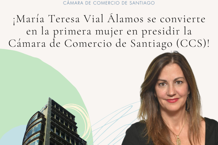 ¡María Teresa Vial será la primera presidenta de la CCS en 102 años de historia!