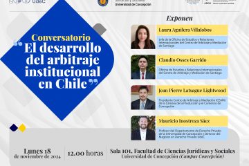 Conversatorio El Desarrollo del Arbitraje Institucional en Chile